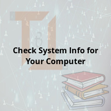 Check System Info for Your Computer